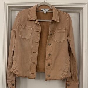 Stylish Pale Pink Jean Jacket